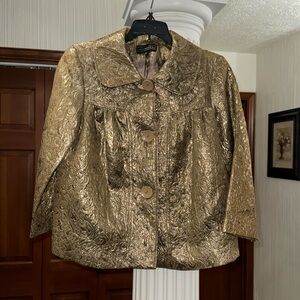 Vintage Elementz Gold Button Up Jacket